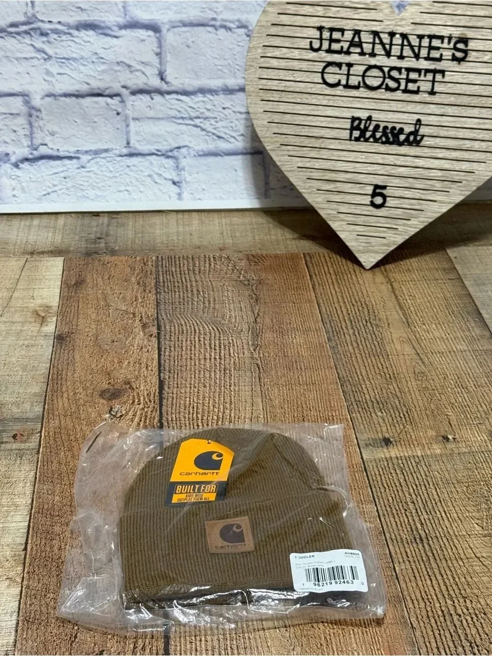 Carhartt Toddler Arcrylic Watch Hat in brown classic knit beanie NWT